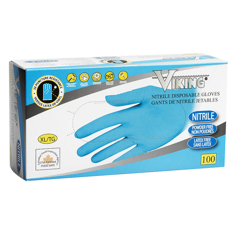 Viking Nitrile Disposable Gloves 100's