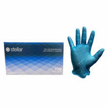 Load image into Gallery viewer, Stellar Vinyl Gloves Blue (Box of 100)
